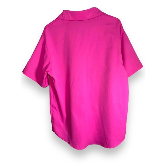 SHEIN Hot Pink Button Shirt size M - Picture 2 of 6